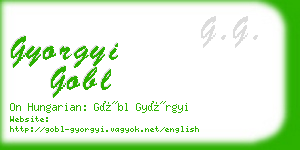 gyorgyi gobl business card